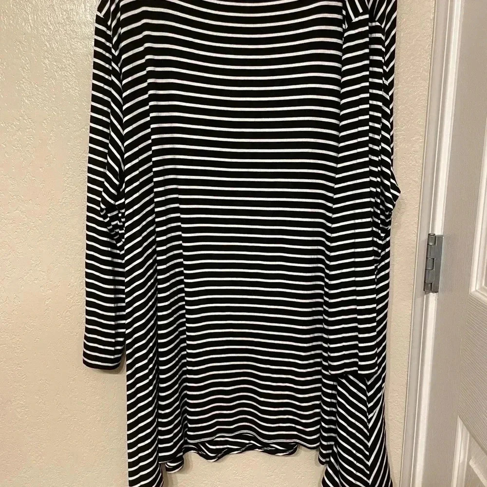 NWOT All Hours cotton blend long sleeve asymmetrical tunic business casual 4x - Picture 2 of 6